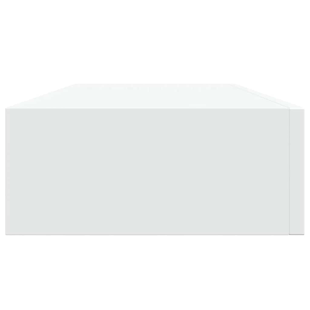 Lentynos su stalčiais, 2vnt., baltos, 60x23,5x10cm, MDF