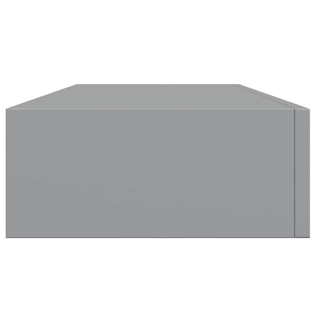 Lentynos su stalčiais, 2vnt., pilkos, 60x23,5x10cm, MDF