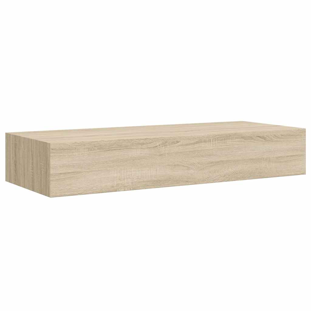 Lentynos su stalčiais, 2vnt., ąžuolo, 60x23,5x10cm, MDF