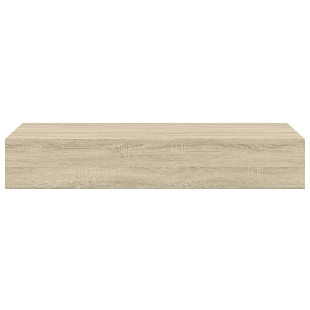 Lentynos su stalčiais, 2vnt., ąžuolo, 60x23,5x10cm, MDF