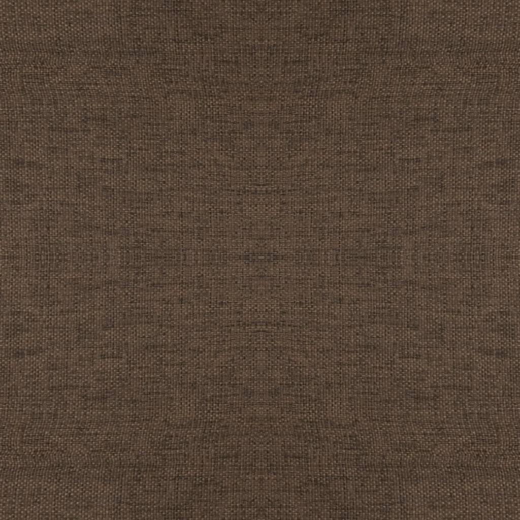 Taburetė su medinėmis kojomis, rudos spalvos, audinys