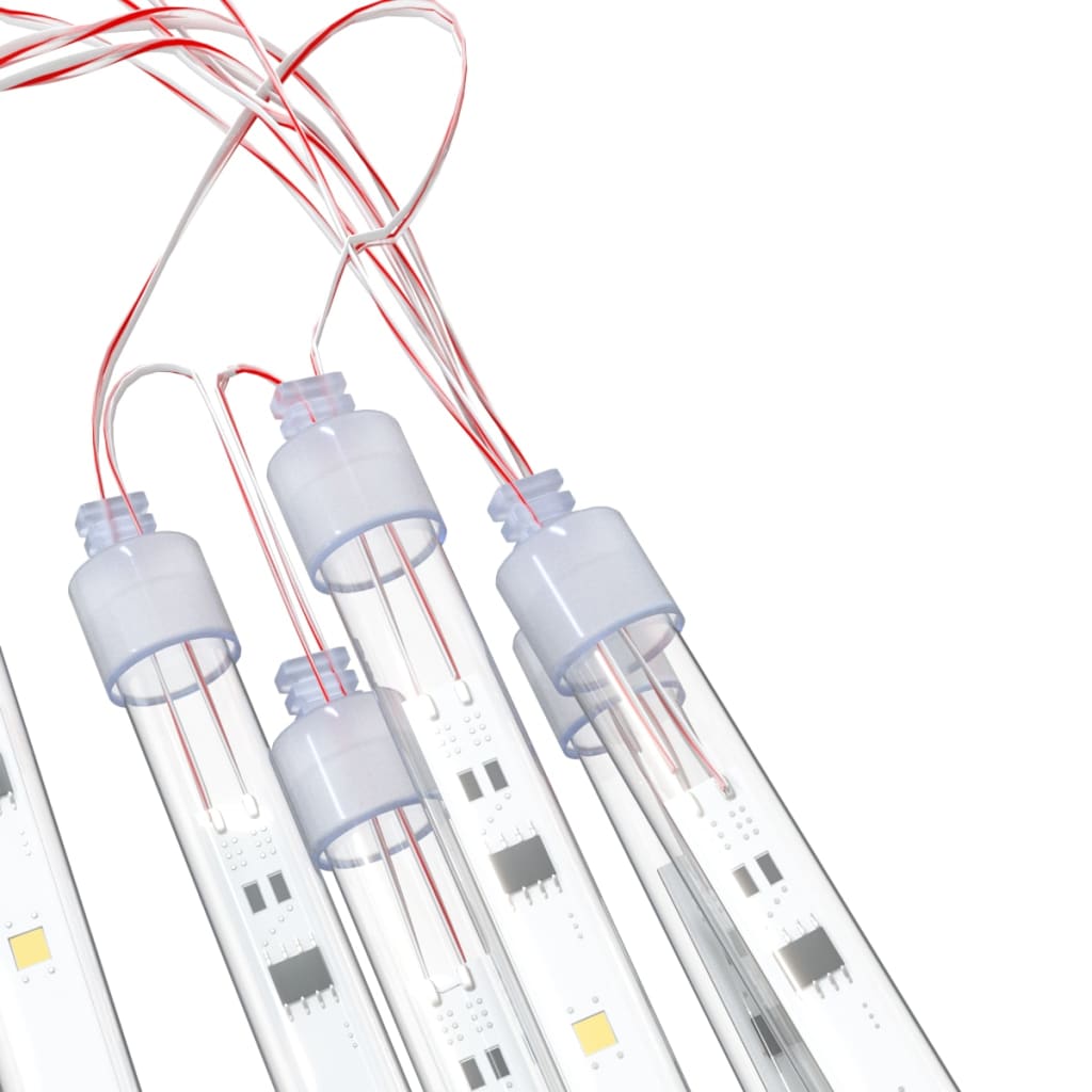 Girlianda meteorų lietus, 8vnt., 50cm, 288 šiltos baltos LED