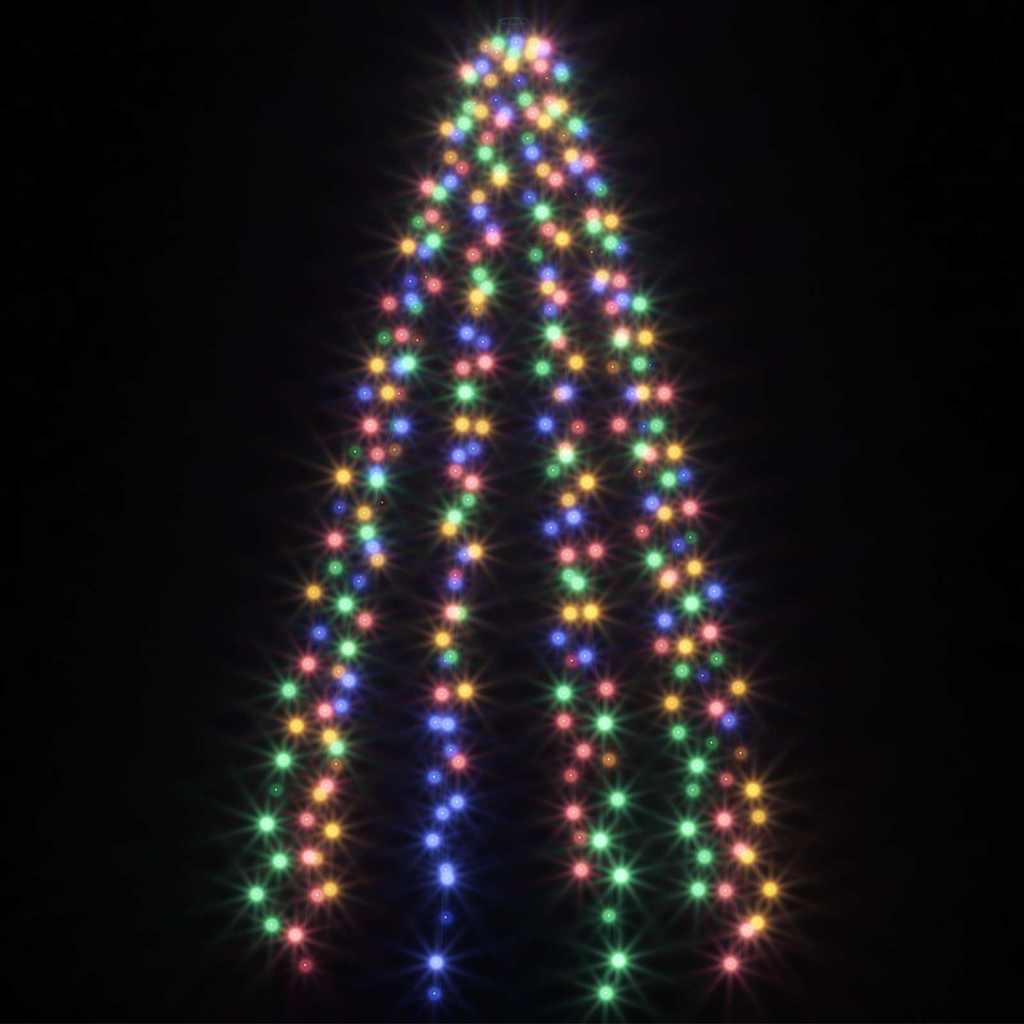 Kalėdų eglutės girlianda su 300 spalvotų LED lempučių, 300cm