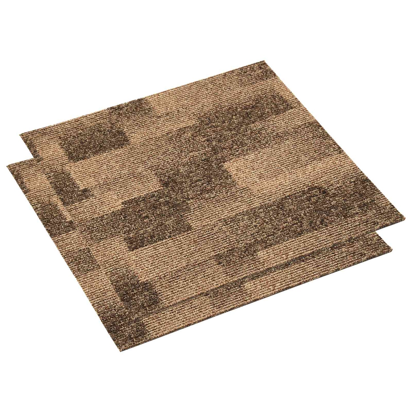 Grindų kilimas 20 pcs Ruda 50 x 50 cm PP