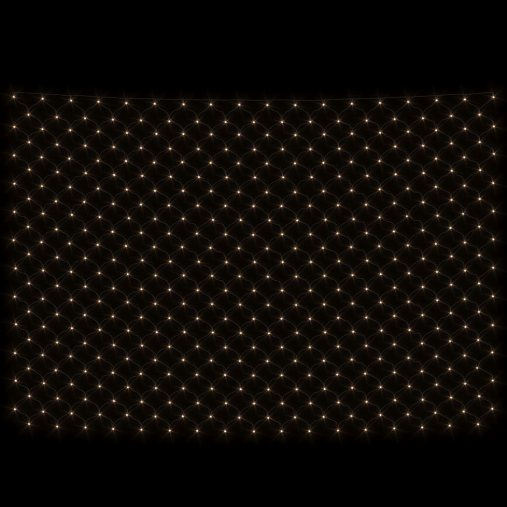 Kalėdinių lempučių tinklas, 3x2m, 204 šiltos baltos LED