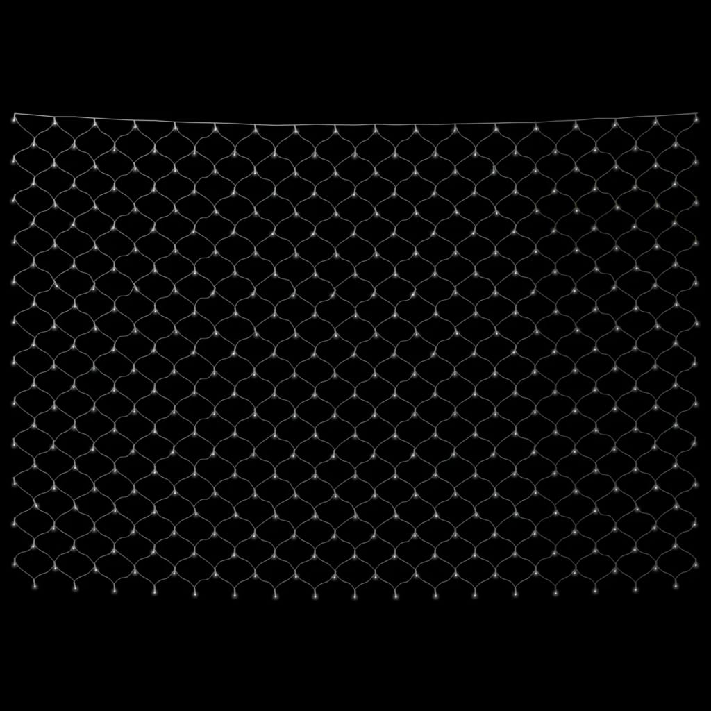 Kalėdinių lempučių tinklas, 3x2m, 204 šaltos baltos LED