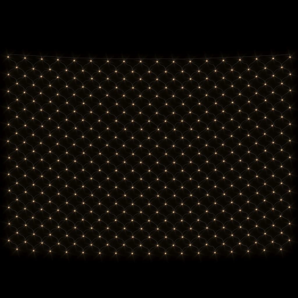 Kalėdinių lempučių tinklas, 3x3m, 306 šiltos baltos LED