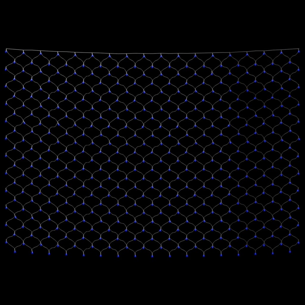 Kalėdinių lempučių tinklas, 3x3m, 306 mėlynos LED
