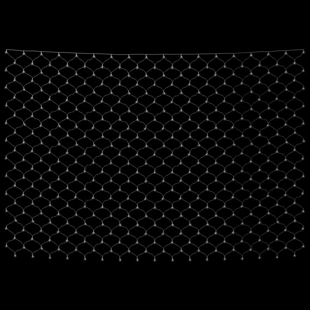 Kalėdinių lempučių tinklas, 4x4m, 544 šaltos baltos LED