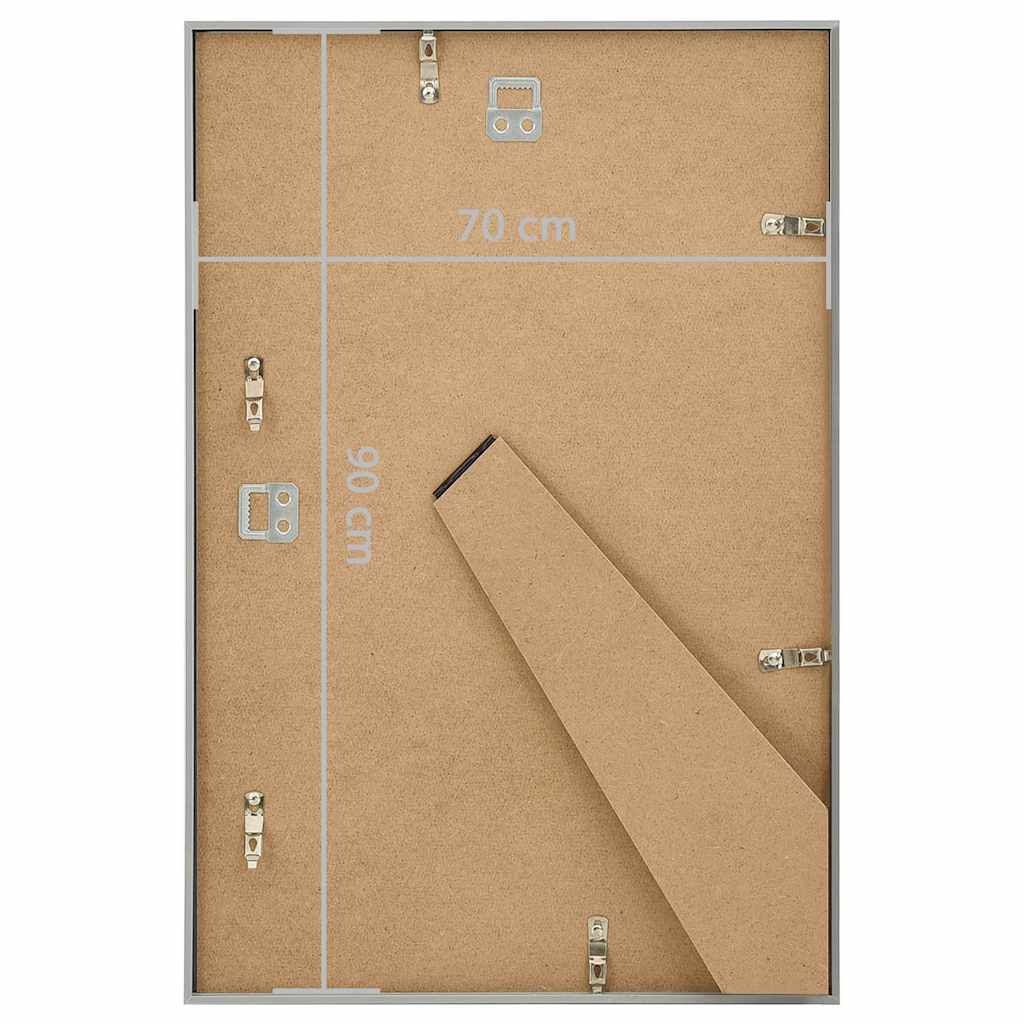 Nuotraukų rėmeliai-koliažai, 5vnt., sidabriniai, 70x90cm, MDF