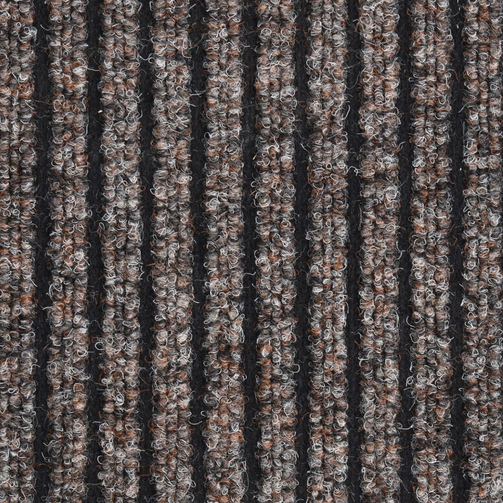 Durų kilimėlis, smėlio spalvos, 80x120cm, dryžuotas