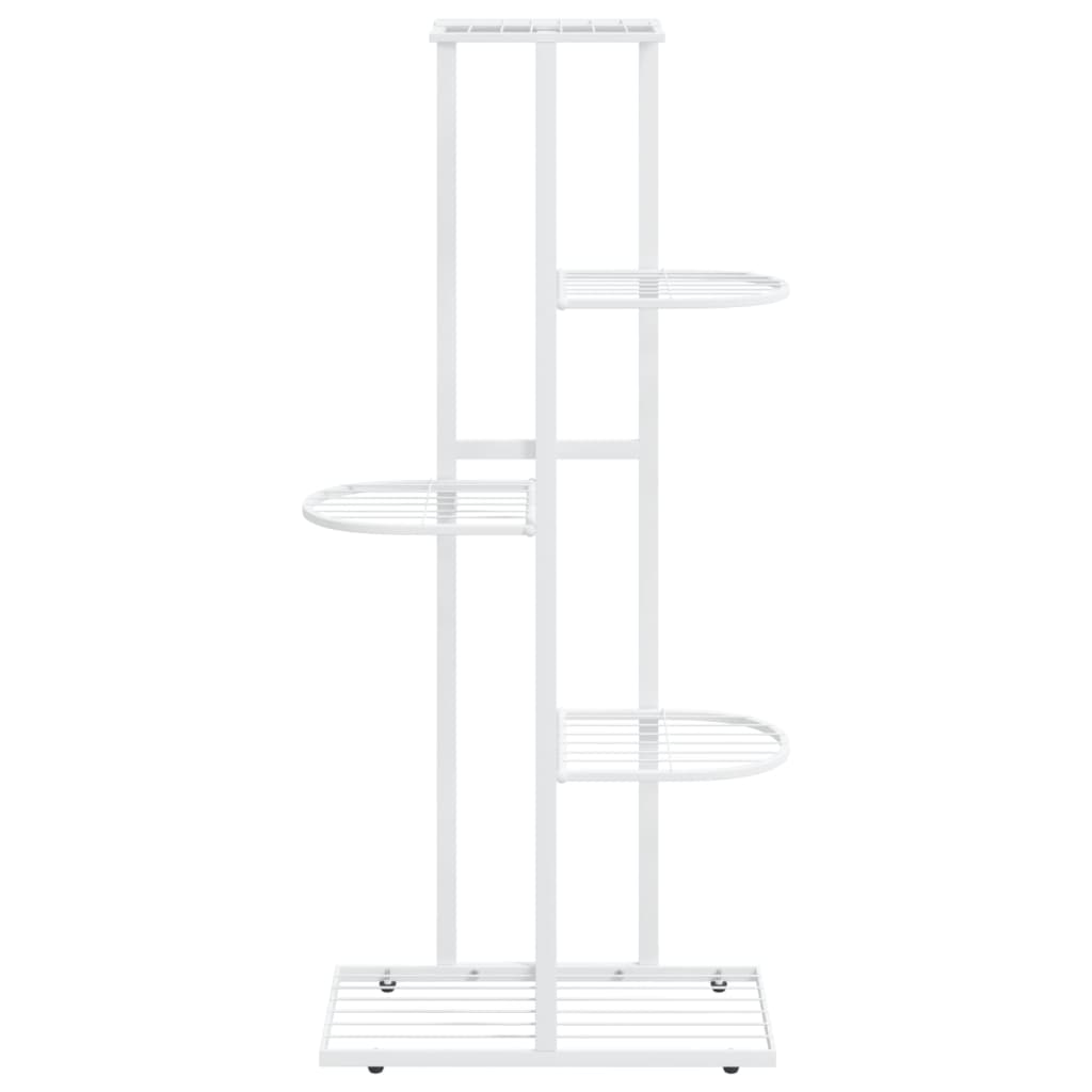 Stovas augalams, 5 lentynos, baltas, 43x22x98cm, metalas