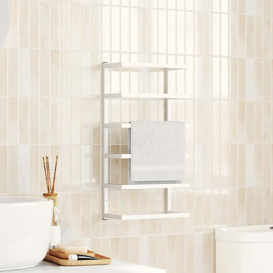 Rankšluosčių kabykla, baltos spalvos, 24x12x48cm, plienas