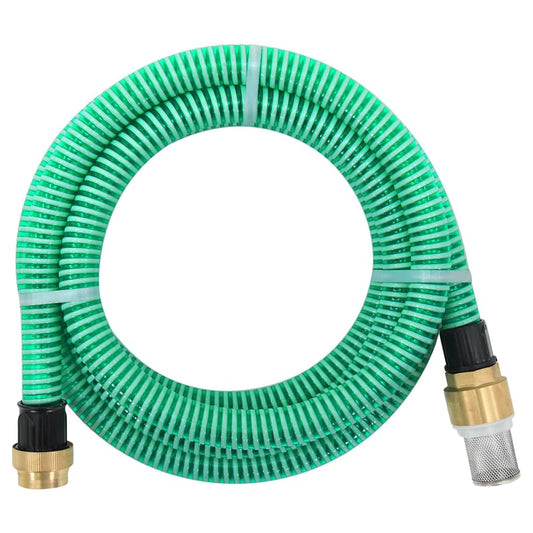 Siurbimo žarna su žalvarinėmis jungtimis, žalia, 1,1", 3m, PVC