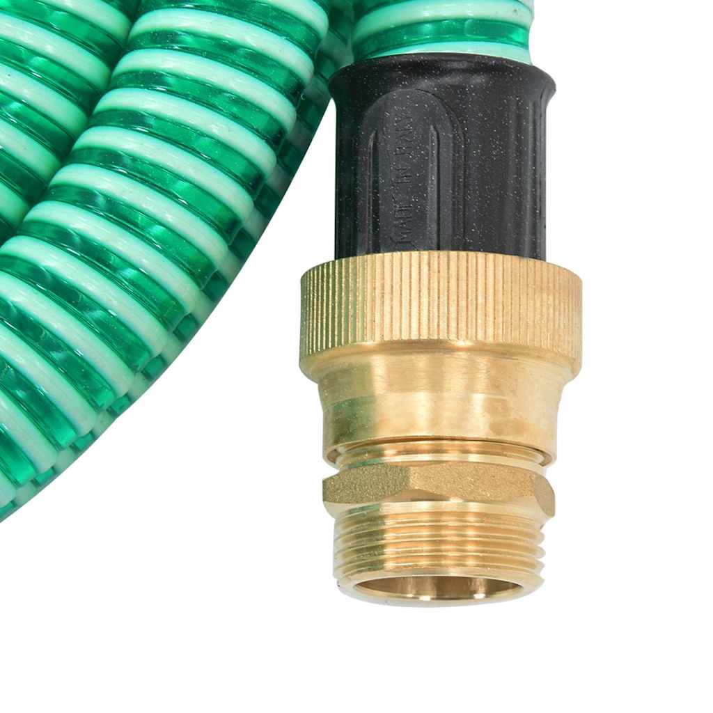 Siurbimo žarna su žalvarinėmis jungtimis, žalia, 1,1", 4m, PVC
