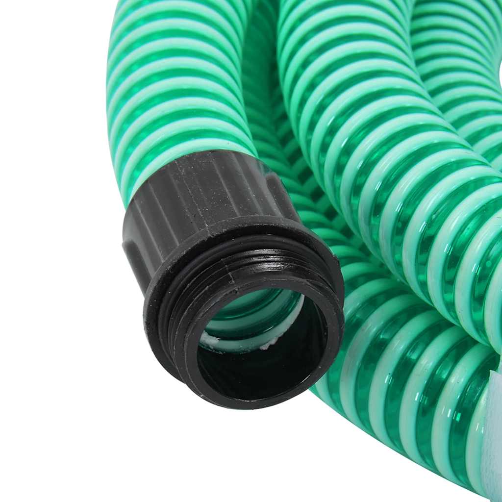 Siurbimo žarna su žalvarinėmis jungtimis, žalia, 1,1", 25m, PVC