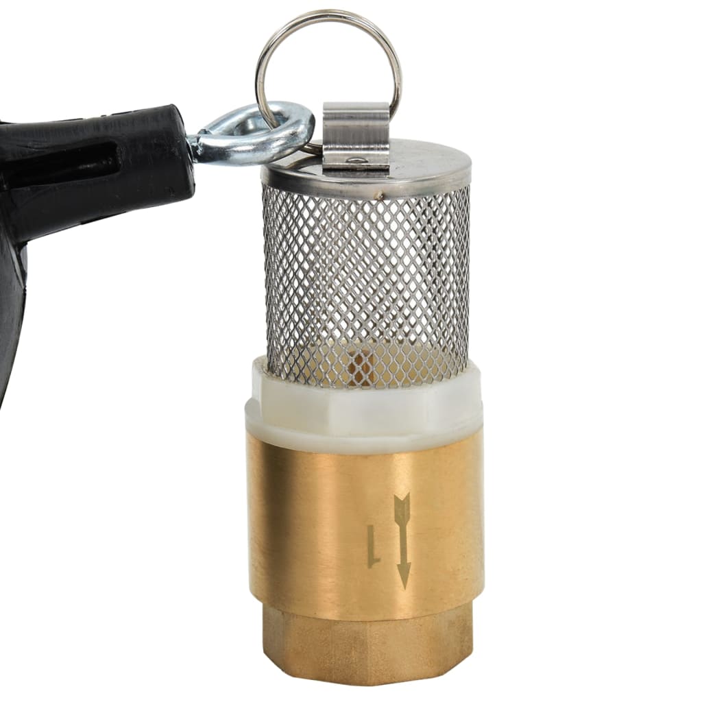 Siurbimo žarna su žalvarinėmis jungtimis, juoda, 1,1", 5m, PVC