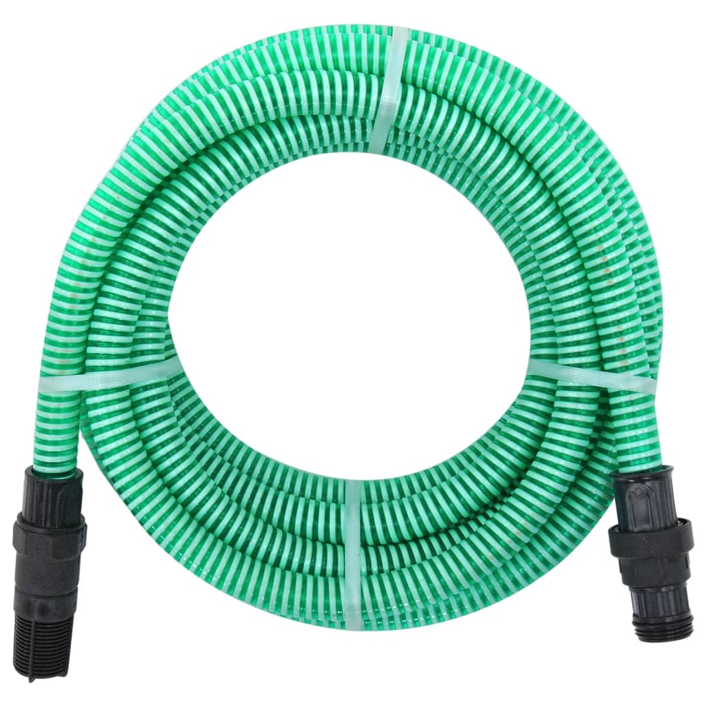 Siurbimo žarna su PVC jungtimis, žalios spalvos, 1", 4m, PVC