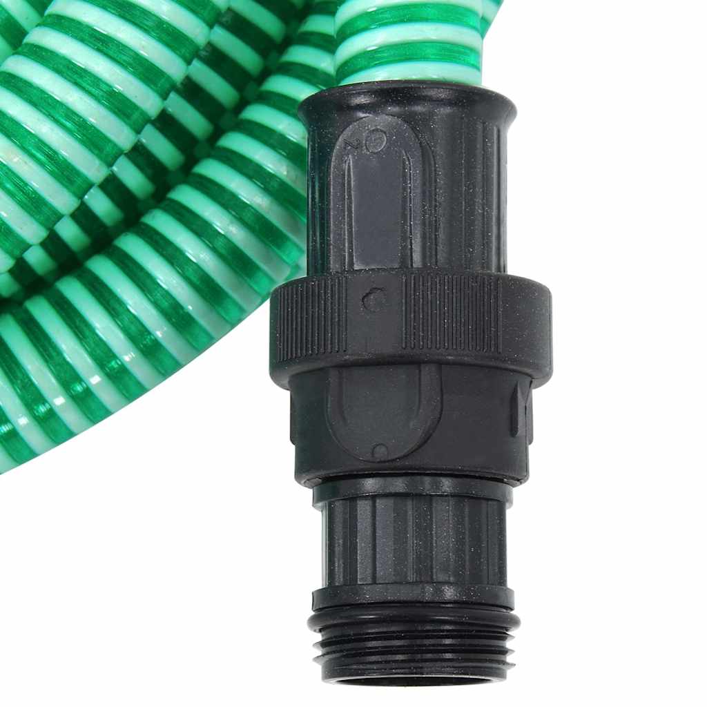 Siurbimo žarna su PVC jungtimis, žalios spalvos, 1", 10m, PVC