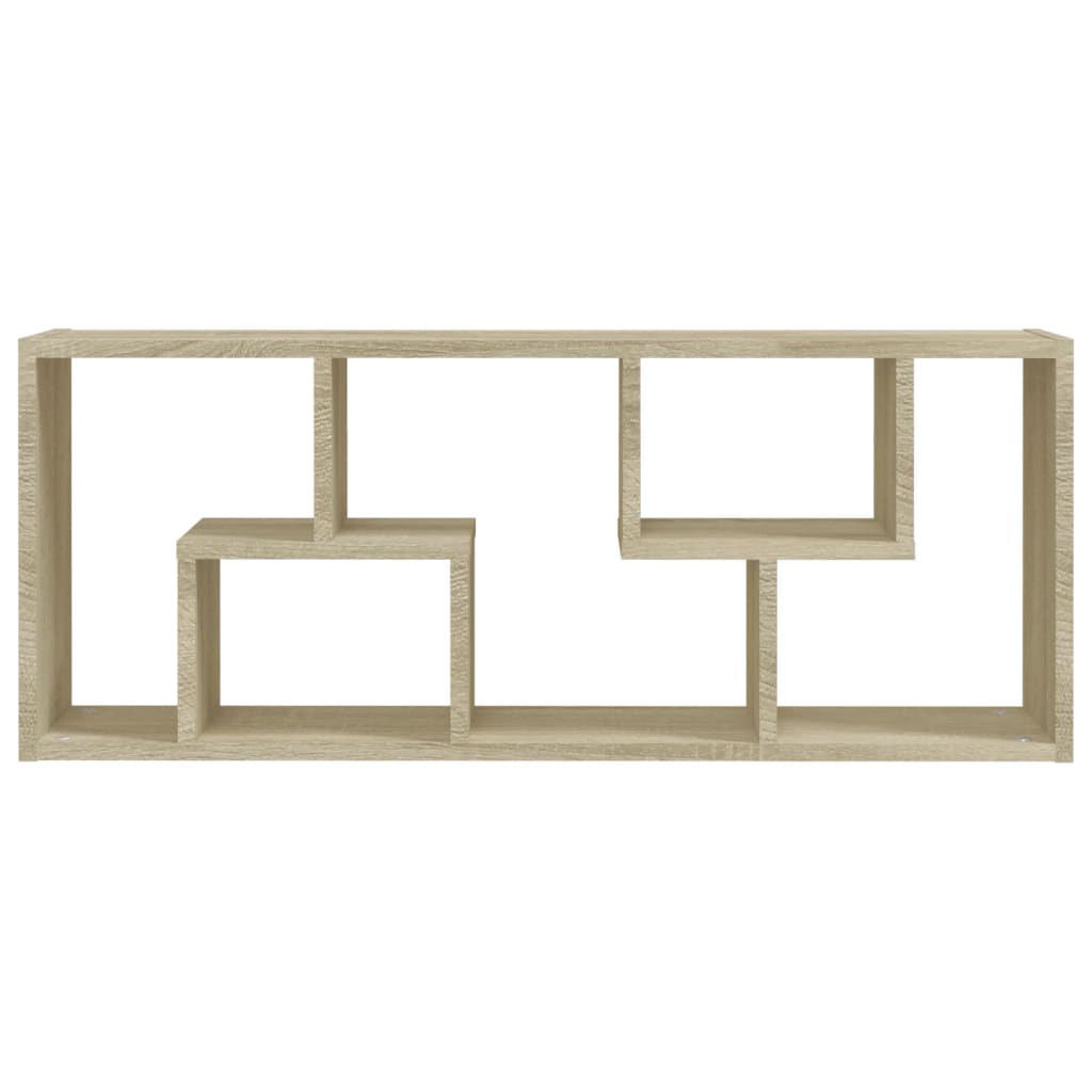 Sieninė lentyna, sonoma ąžuolo spalvos, 36x16x90cm, mediena