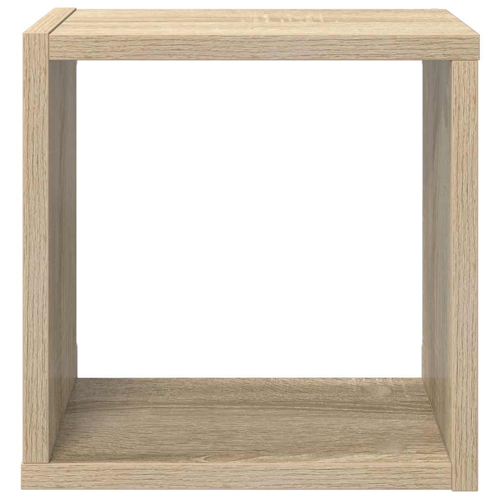 Sieninės lentynos, 6vnt., ąžuolo, 26x15x26cm, kubo formos