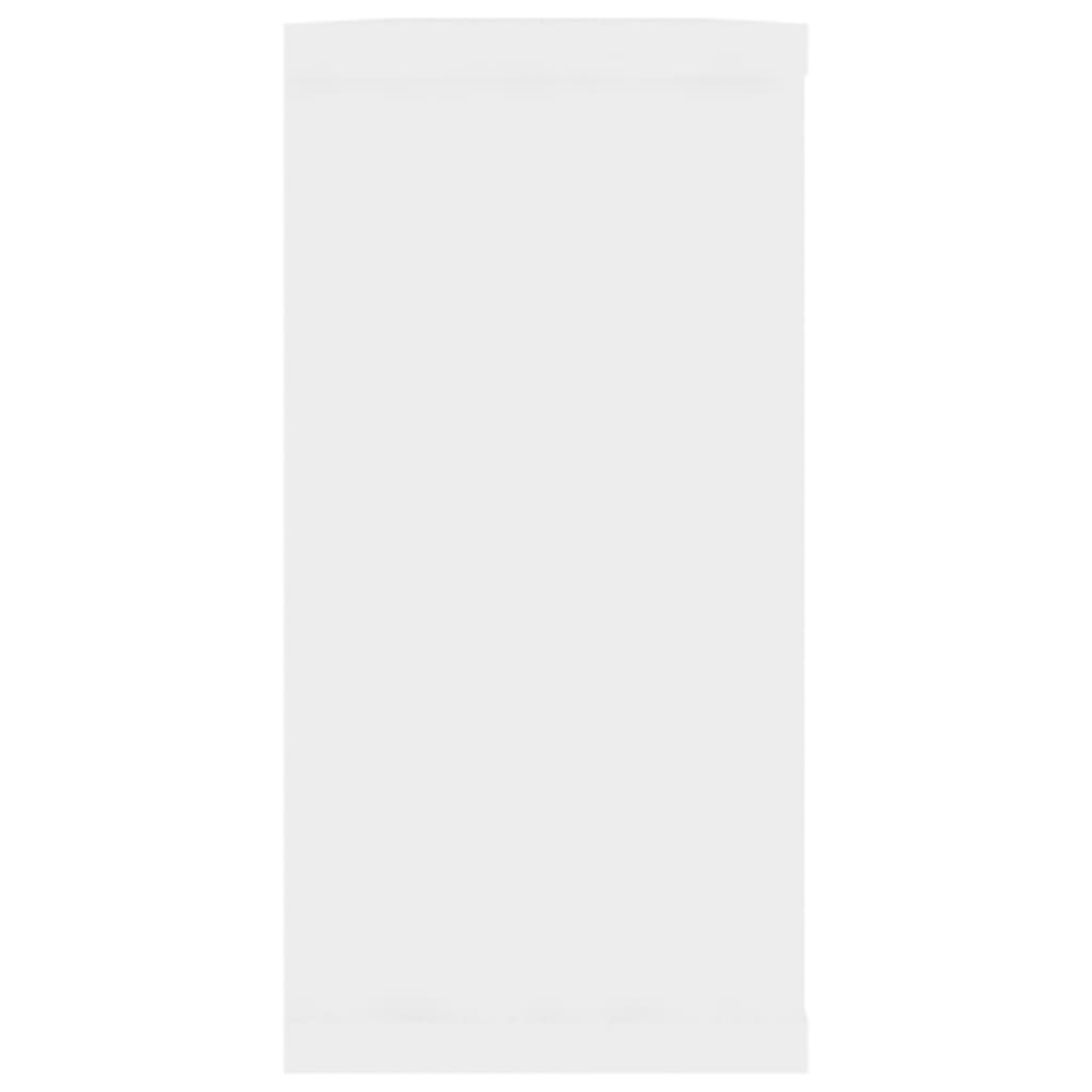 Sieninės lentynos, 2vnt., baltos, 100x15x30cm, apdirbta mediena