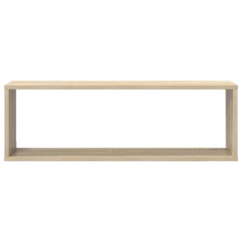 Sieninės lentynos, 2vnt., ąžuolo, 80x15x26,5cm, mediena
