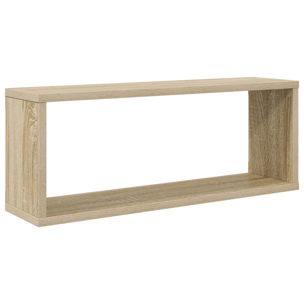 Sieninės lentynos, 4vnt., ąžuolo, 60x15x23cm, apdirbta mediena