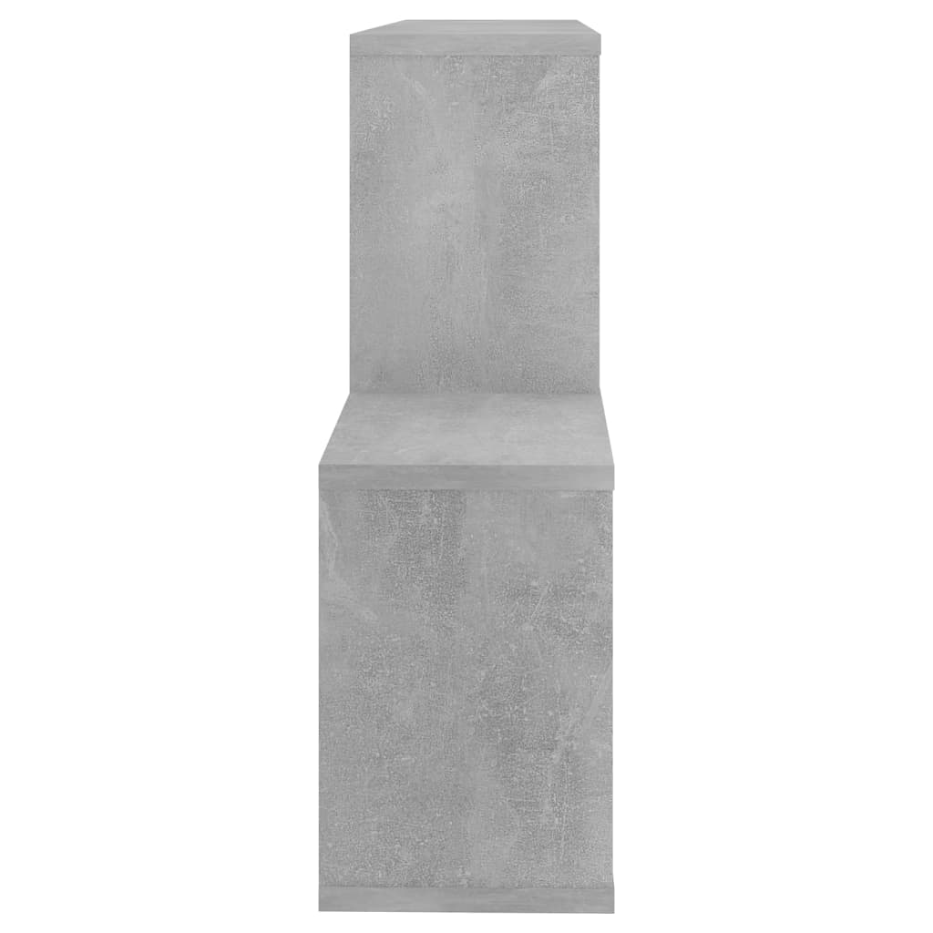 Sieninė lentyna, betono pilkos spalvos, 100x18x53cm, mediena