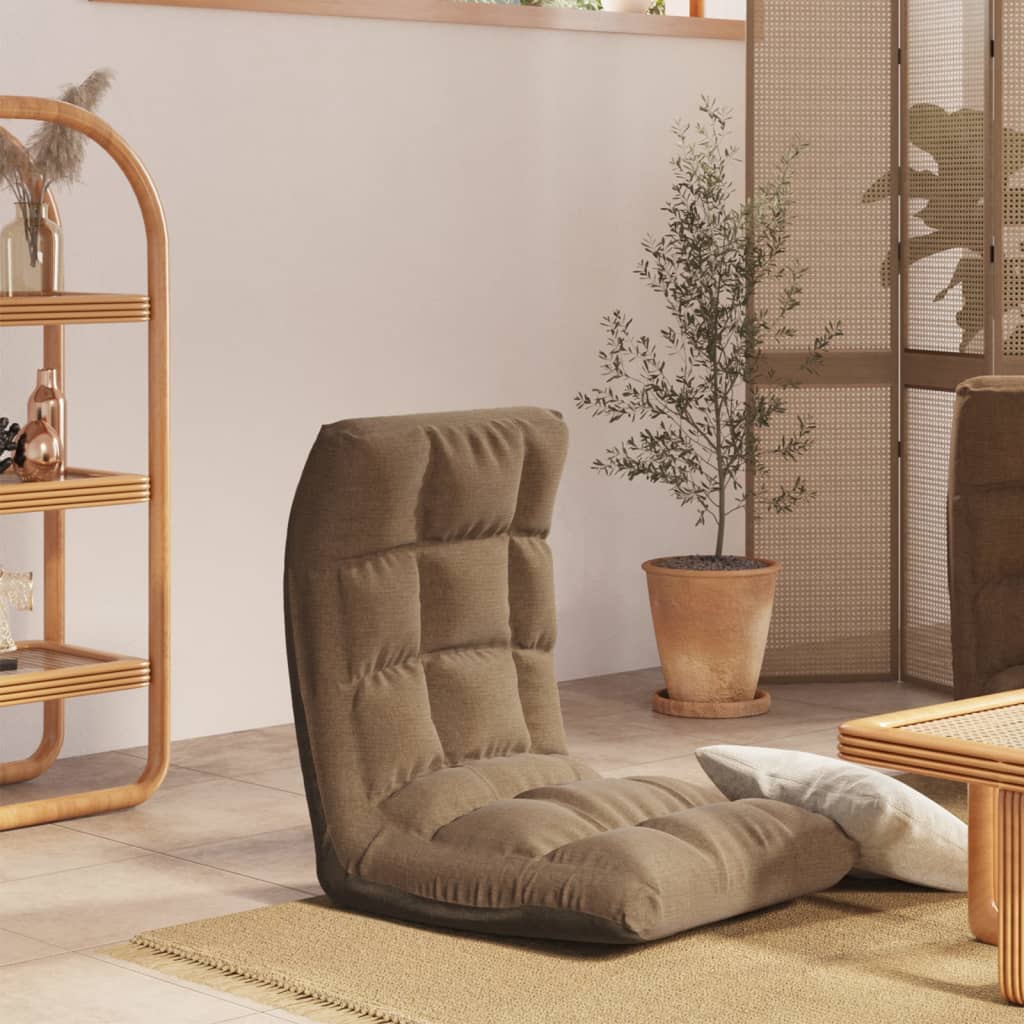 Sulankstomas čiužinukas-kėdė, taupe spalvos, audinys