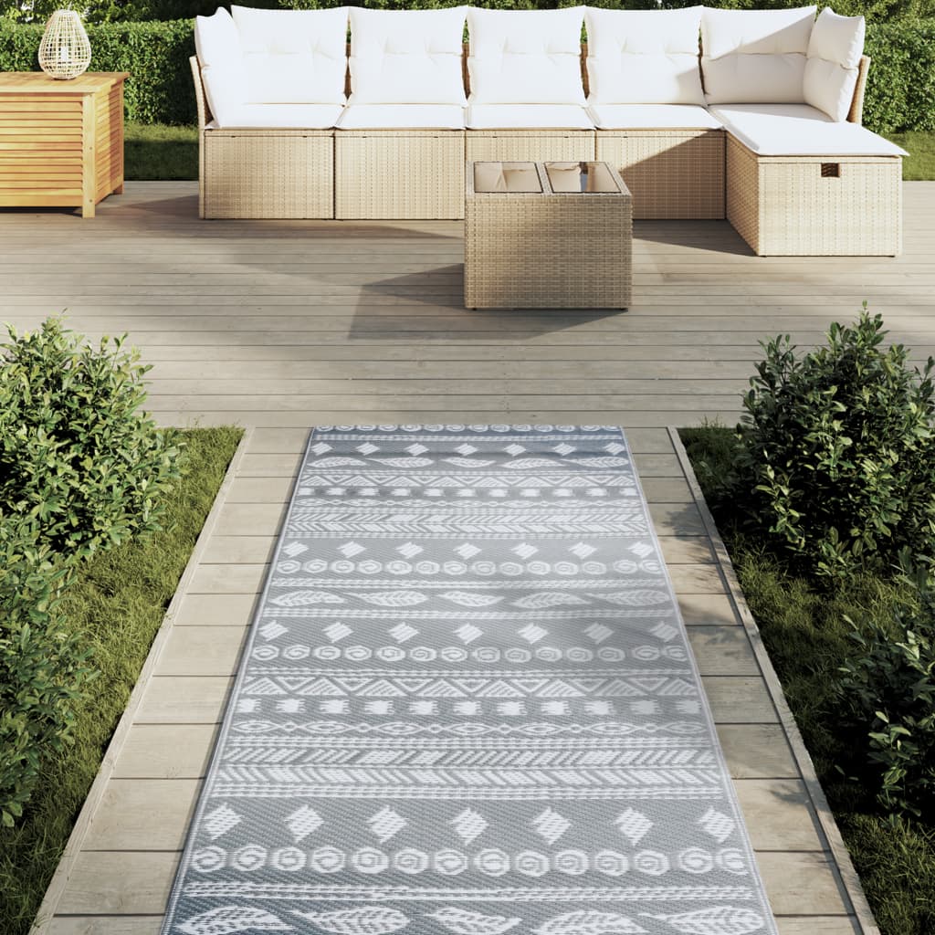 Lauko kilimas ARAKIL Pilka 80x250 cm PP
