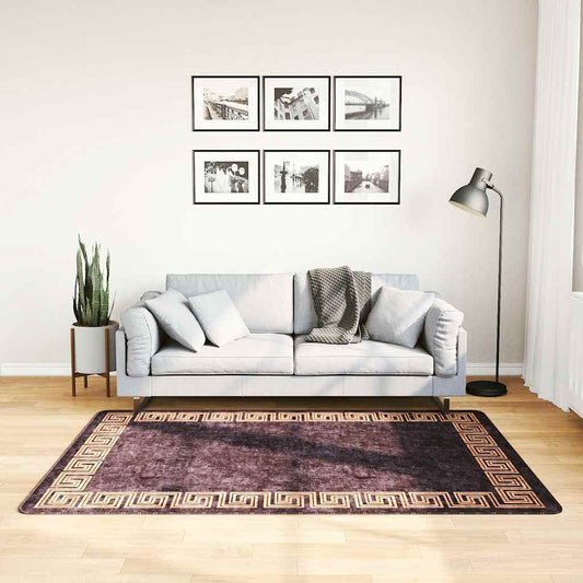 Kilimas, juodos ir auksinės spalvos, 120x180cm, neslystantis