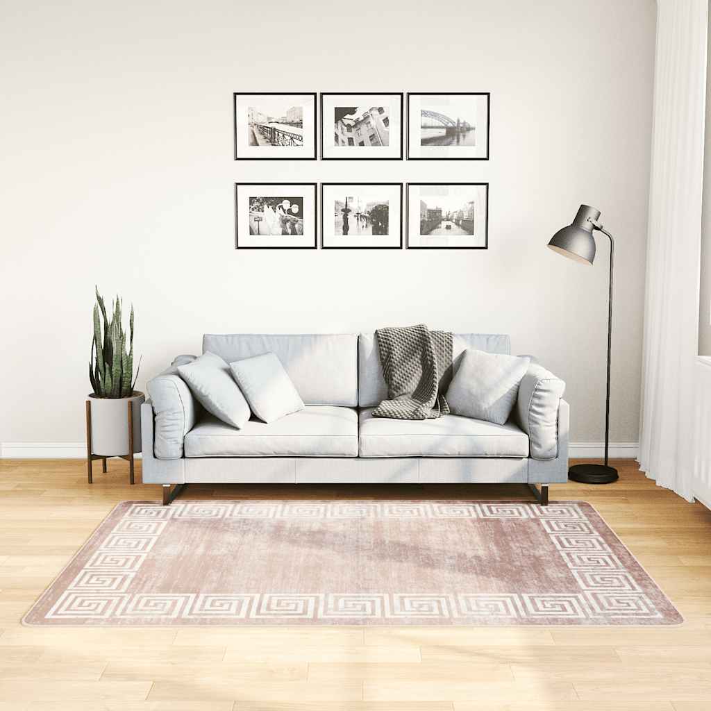 Kilimas, smėlio spalvos, 120x180cm, skalbiamas