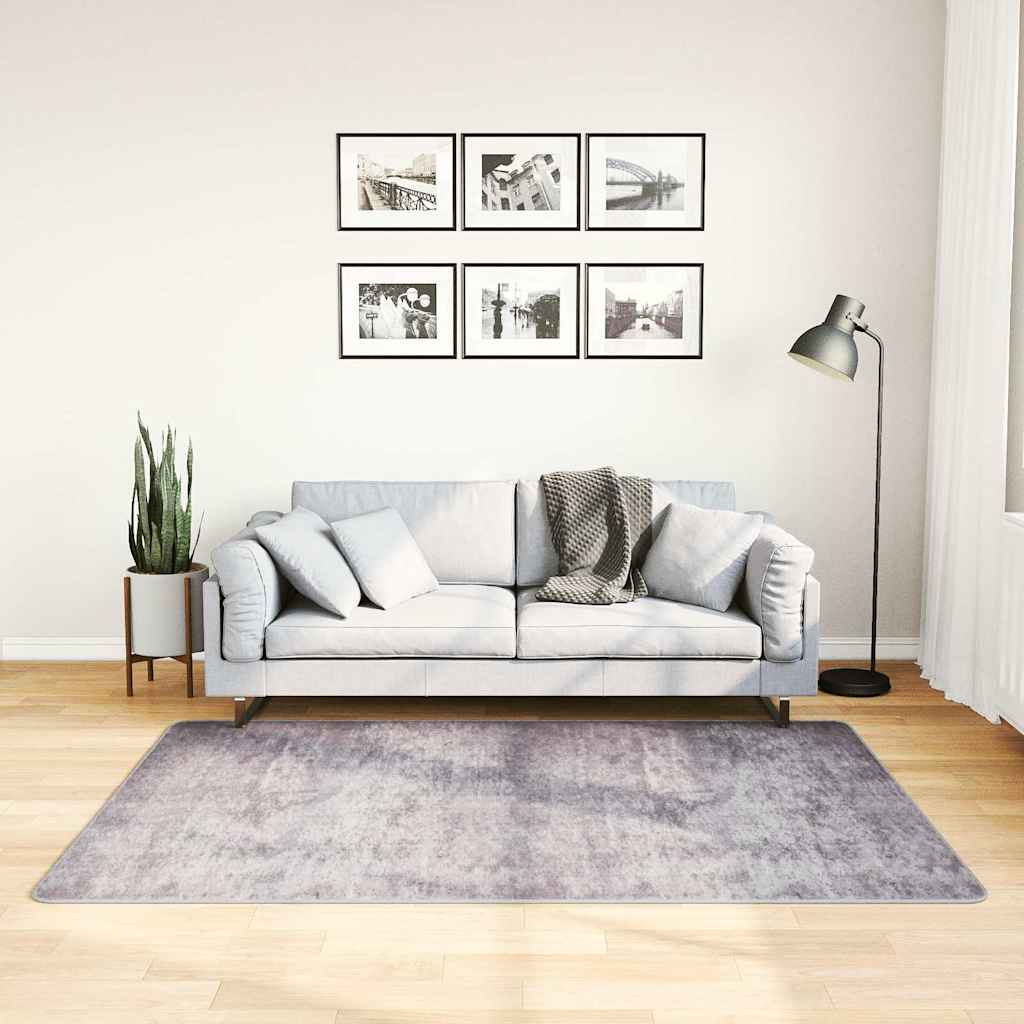 Kilimas, pilkos spalvos, 120x180cm, neslystantis, skalbiamas