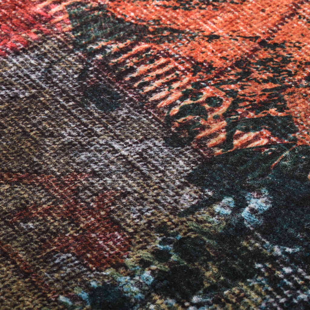 Kilimas, spalvotas, 160x230cm, skiautinio dizaino, neslystantis