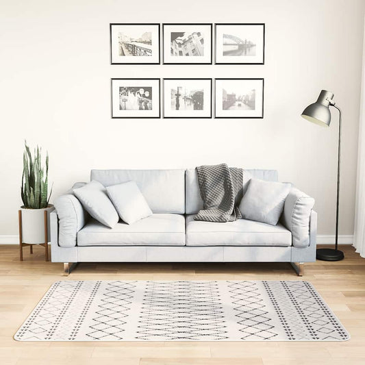 Kilimas, juodos ir baltos spalvos, 80x150cm, neslystantis