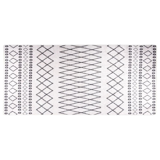 Kilimas, juodos ir baltos spalvos, 80x300cm, neslystantis