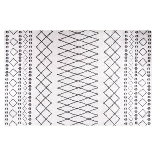 Kilimas, juodos ir baltos spalvos, 160x230cm, neslystantis