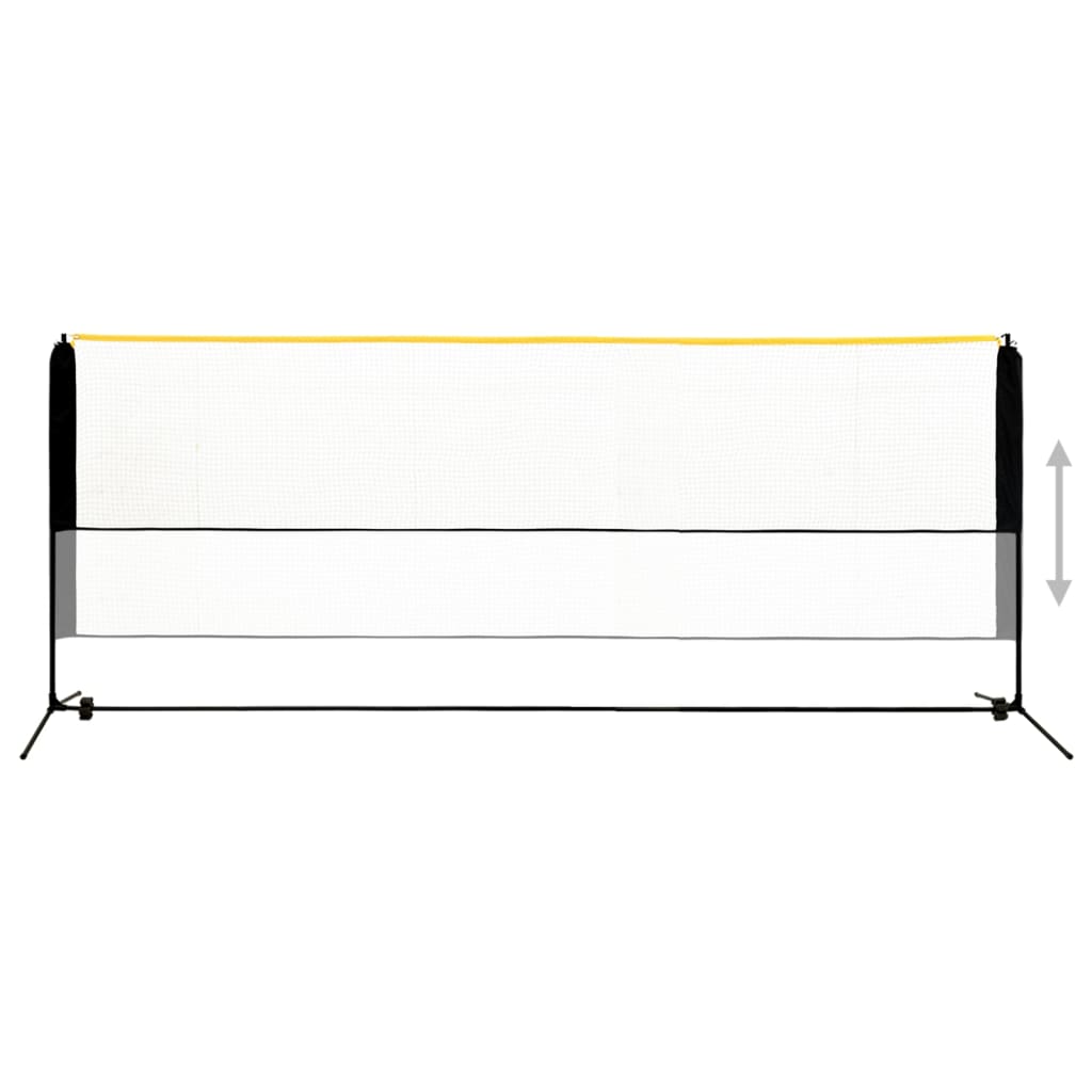 Reguliuojamas badmintono tinklas, 400x103x94–158cm, metalas