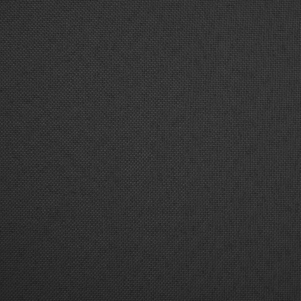 Sulankstoma taburetė-daiktadėžė, juoda, dirbtinis linas