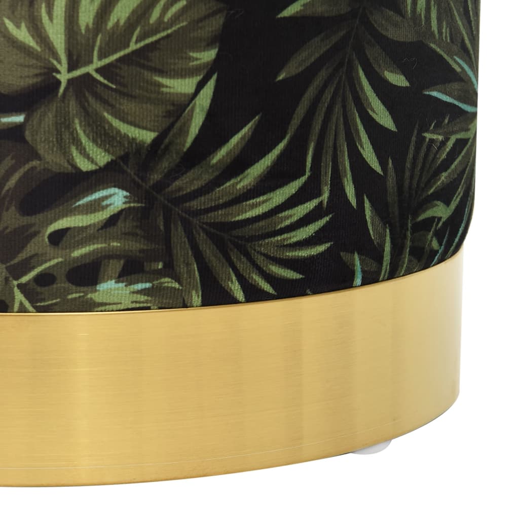 Pufas-daiktadėžė, įvairių spalvų, audinys, apskritas 31 x 37 cm