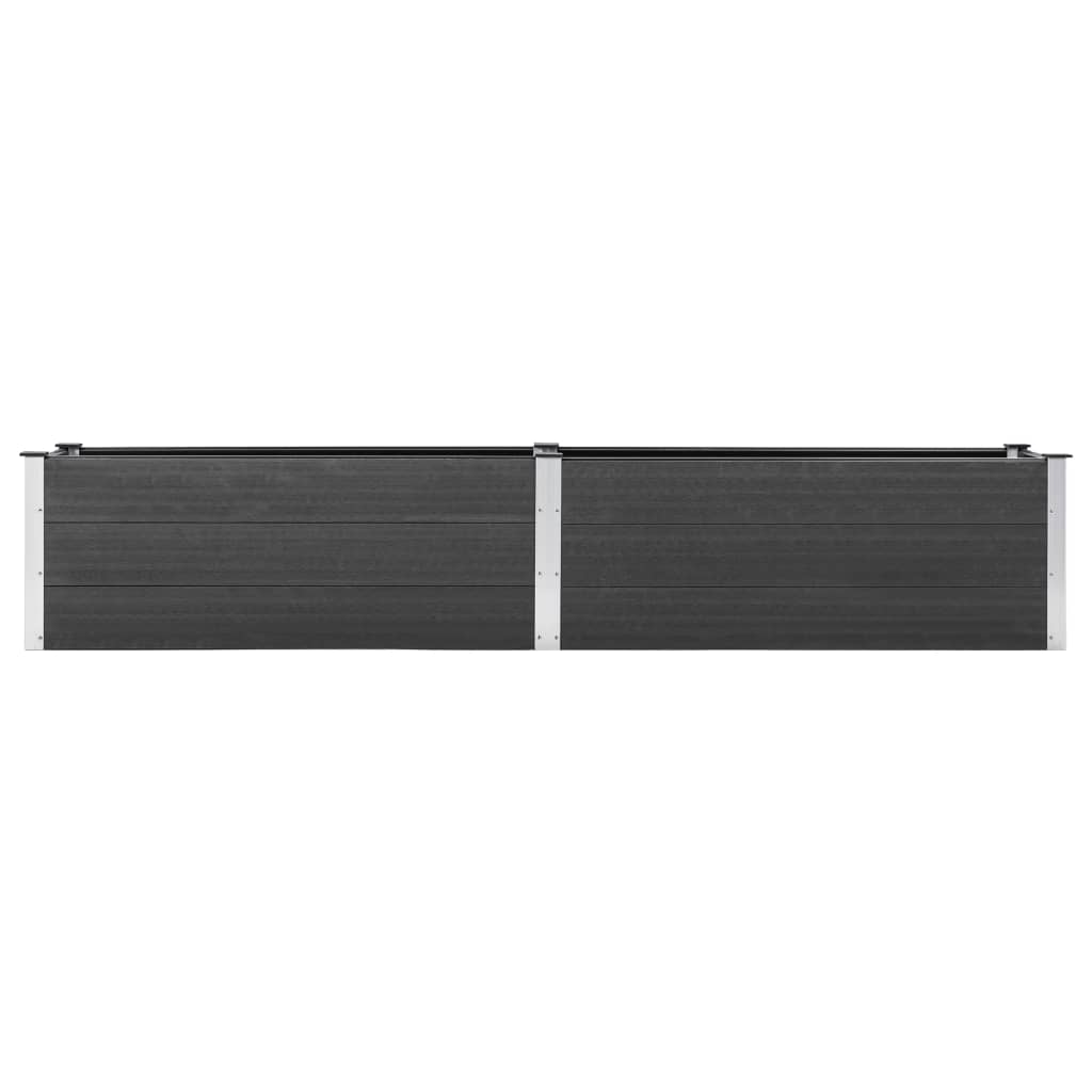 Aukštas sodo lovelis, pilkos spalvos, 200x50x54cm, WPC