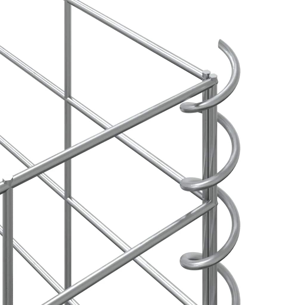 Aukšti gabionų loveliai, 3vnt., 30x30x100cm, geležis