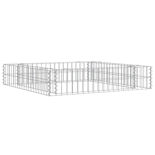 Aukštas gabiono lovelis, 100x100x20cm, galvanizuotas plienas