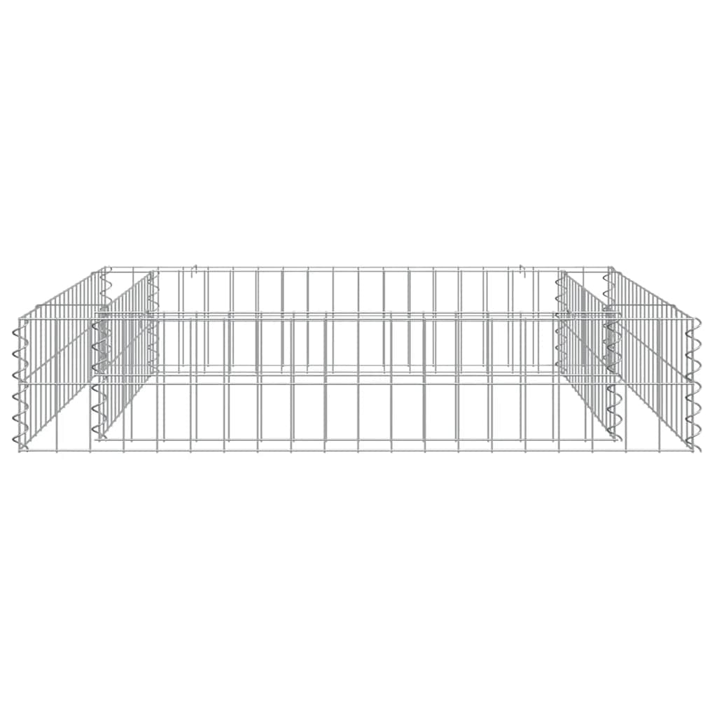 Aukštas gabiono lovelis, 100x100x20cm, galvanizuotas plienas