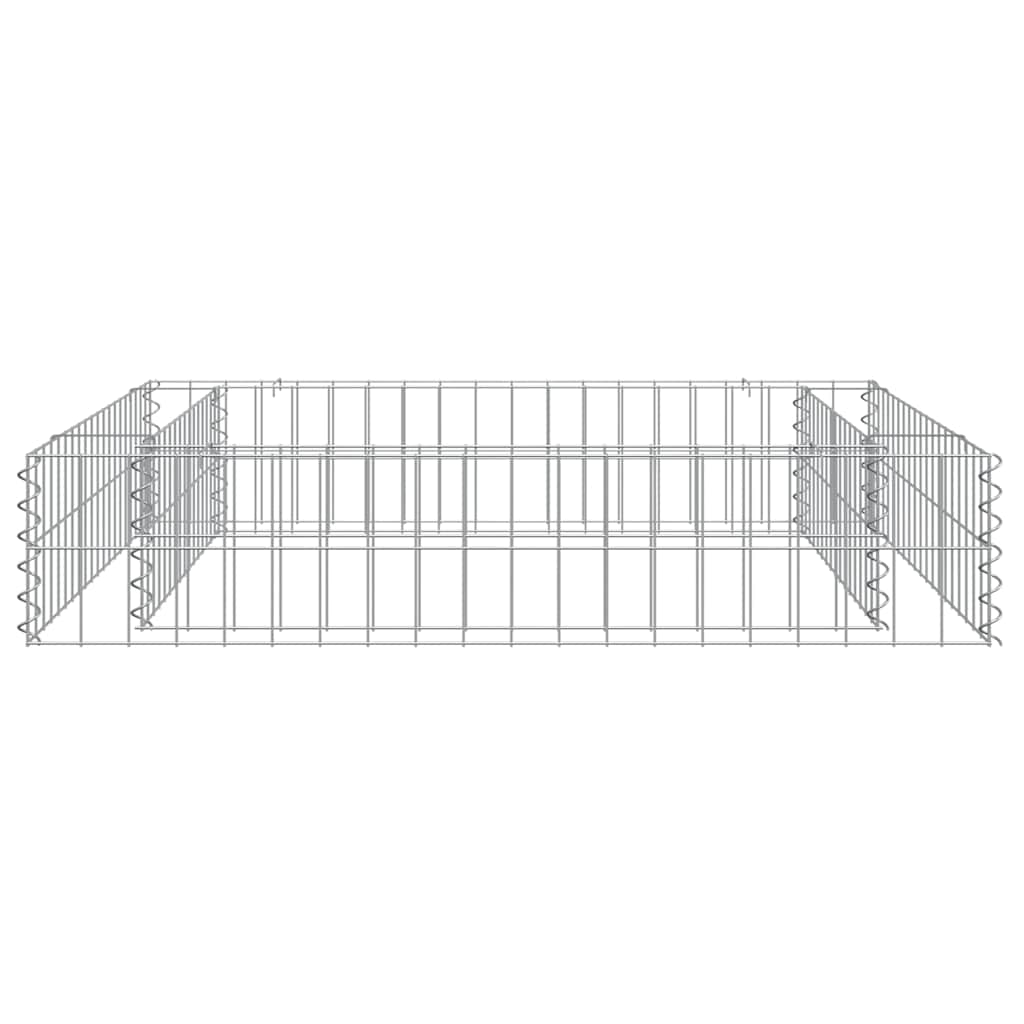 Aukštas gabiono lovelis, 100x100x20cm, galvanizuotas plienas