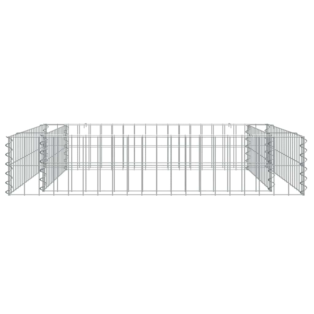 Aukštas gabiono lovelis, 100x100x20cm, galvanizuotas plienas