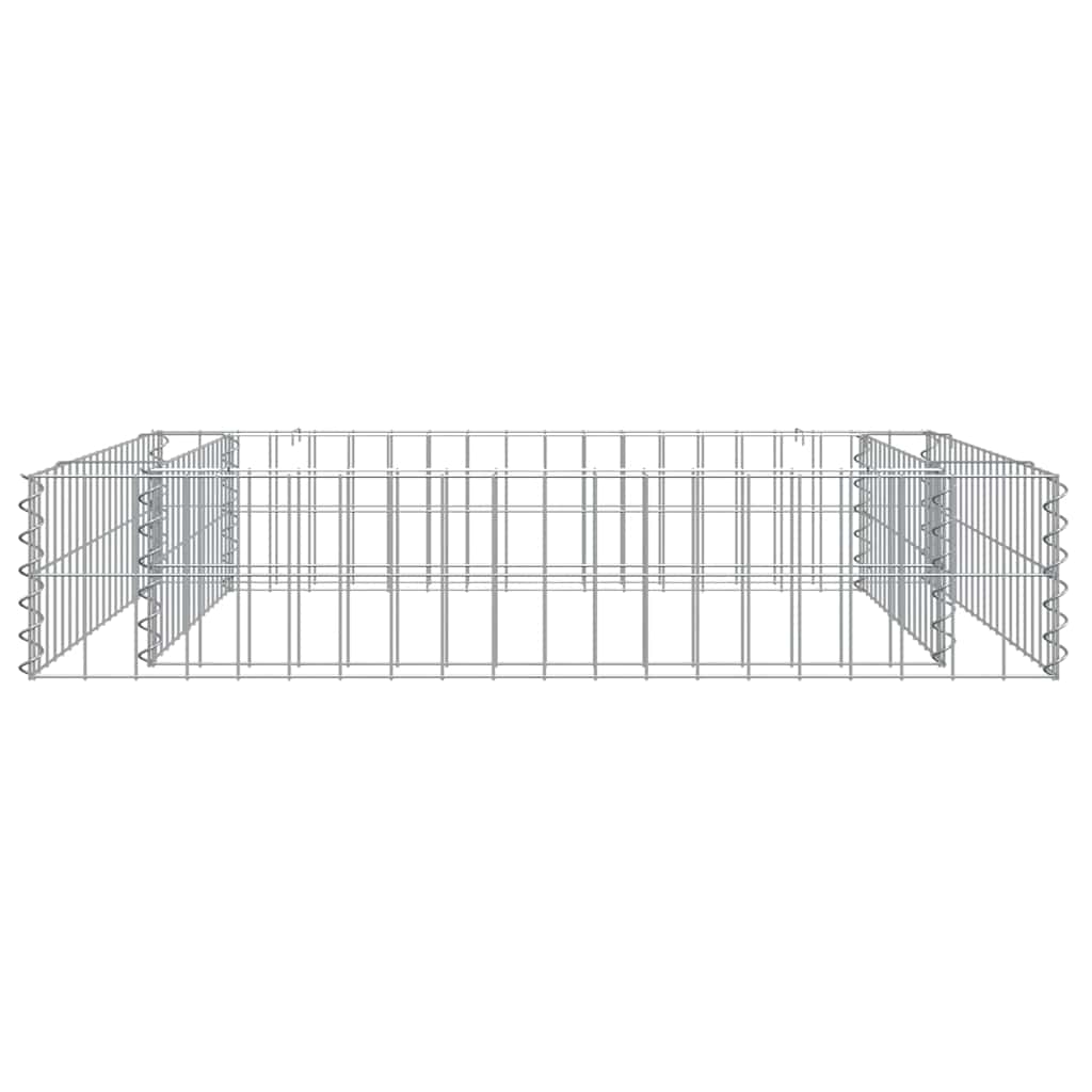 Aukštas gabiono lovelis, 100x100x20cm, galvanizuotas plienas