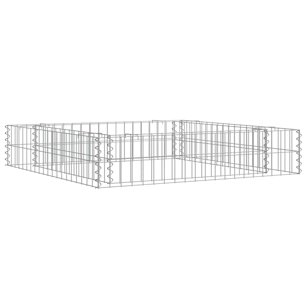 Aukštas gabiono lovelis, 100x100x20cm, galvanizuotas plienas