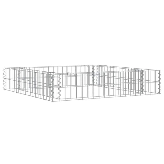 Aukštas gabiono lovelis, 100x100x20cm, galvanizuotas plienas
